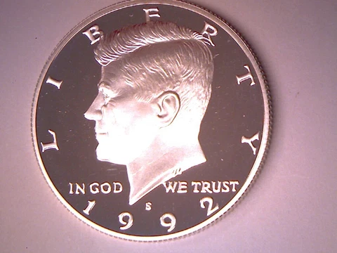 1992 PROOF SILVER KENNEDY HALF DOLLAR *FREE SHIPPING* IN STOCK Cover