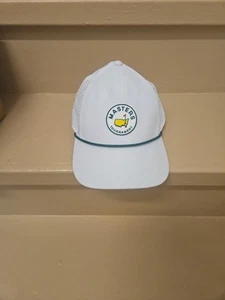 2025 Masters Augusta National White Hat with Green Rope Snapback EUC W/ STAINING - Picture 1 of 24