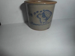 Mini Crock ceramica smaltata sale Beaumont Brothers vintage WINNIE POOH BEAR 1 1/2" - Foto 1 di 9