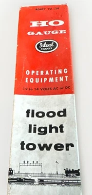 VTG Ideal Models HO Scale Lighted Flood Light Tower w/ Original Box -NOS - Image 1 of 4