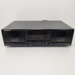 VTG Pioneer CT-W404R Double Cassette Deck Dolby HX PRO - Deck 2 Not Working - Picture 1 of 11