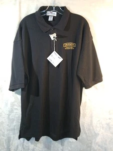 Smirnoff Polo Shirt Black Vintage New With Tags From 90's. Antigua Sports Brand, - Picture 1 of 23