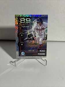 2025 Topps Bowman Top 100 Mini rifrattore diamantato Jose Perdomo #/150 Braves - Foto 1 di 2