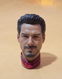 HOT TOYS AVENGERS IRON MAN MARK VII TONY STARK HEADSCULPT 12" 1/6 MMS185 NUEVO *EE. UU. - Imagen 1 de 8
