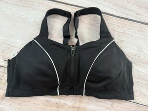 Victoria's Secret VSX Sport-BH Knockout vorne geschlossen, High Impact schwarz 36D - Bild 1 von 5