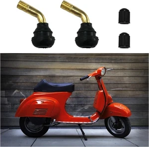 Vástago de válvula Ziciner 2 piezas PVR40 doblado 135 grados en ángulo, PVR40 a presión, negro  - Imagen 1 de 6