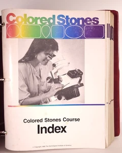 GIA COLORED STONES Course Binder 1-20 Gemological Institute of America 1987-89 - Bild 1 von 13