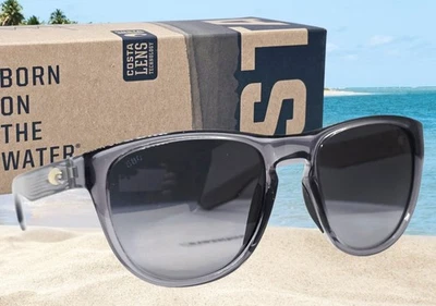 Gafas de sol COSTA DEL MAR gris cristal/gris degradado IRIE polarizadas 580G ¡NUEVAS! Foto 1 de 4