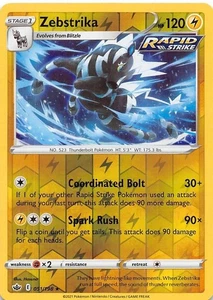 ⚡ Zebstrika 051/198 | Chilling Reign | Pokémon TCG Reverse Holo NM 🦓✨ - Picture 1 of 1