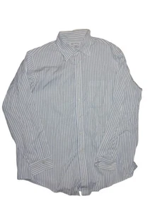 Brooks Brothers Oxford Hemd Herren 17-34 Blau Original Polo Made in USA Vintage  - Bild 1 von 8