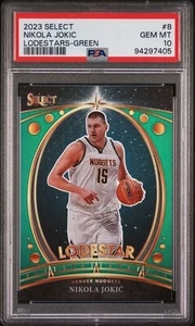 2023 Select #8 Nikola Jokic PSA 10 Lodestars Green Denver Nuggets POP 12 - Imagen 1 de 2