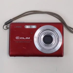 Casio Exilim EX-Z75 fotocamera digitale rossa 7,2 MP 3x zoom compatta punta e scatta - Foto 1 di 7
