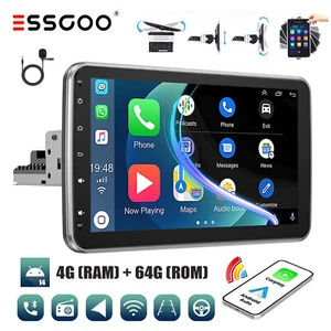 Unidad Principal Estéreo Coche Pantalla Giratoria 10" Android 14 64G Carplay GPS WIFI 1 DIN - Imagen 1 de 15