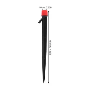 50 Adjustable Water Flow Irrigation Drippers Stake Emitter Drip System 360° US - Picture 1 of 12