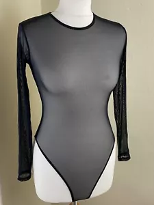 DE COLECCIÓN malla negra manga larga cuerpo talla S - Imagen 1 de 7
