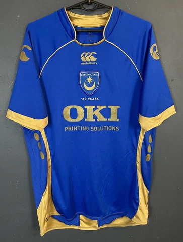 MEN'S TAYLOR FC PORTSMOUTH 2008/09 POMPEY SOCCER FOOTBALL SHIRT JERSEY SIZE M Cover