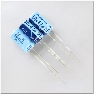 10Pcs Rubycon TWSS (CEW) series blue 47uF/50V electrolytic capacitor 6.3X11mm - Picture 1 of 2
