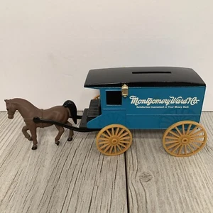 ERTL Diecast Montgomery Ward Co. Horse And Wagon Coin Bank Model #1367 - Picture 1 of 9