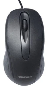 COMPOINT - USB Optical Mouse Black - Picture 1 of 2