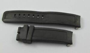 IWC Rubber Bracelet 22MM Bracelet For Buckle Clasp Black