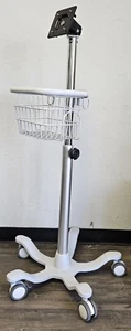 Welch Allyn Vital Signs Monitor Rolling Stand with Basket - Picture 1 of 6