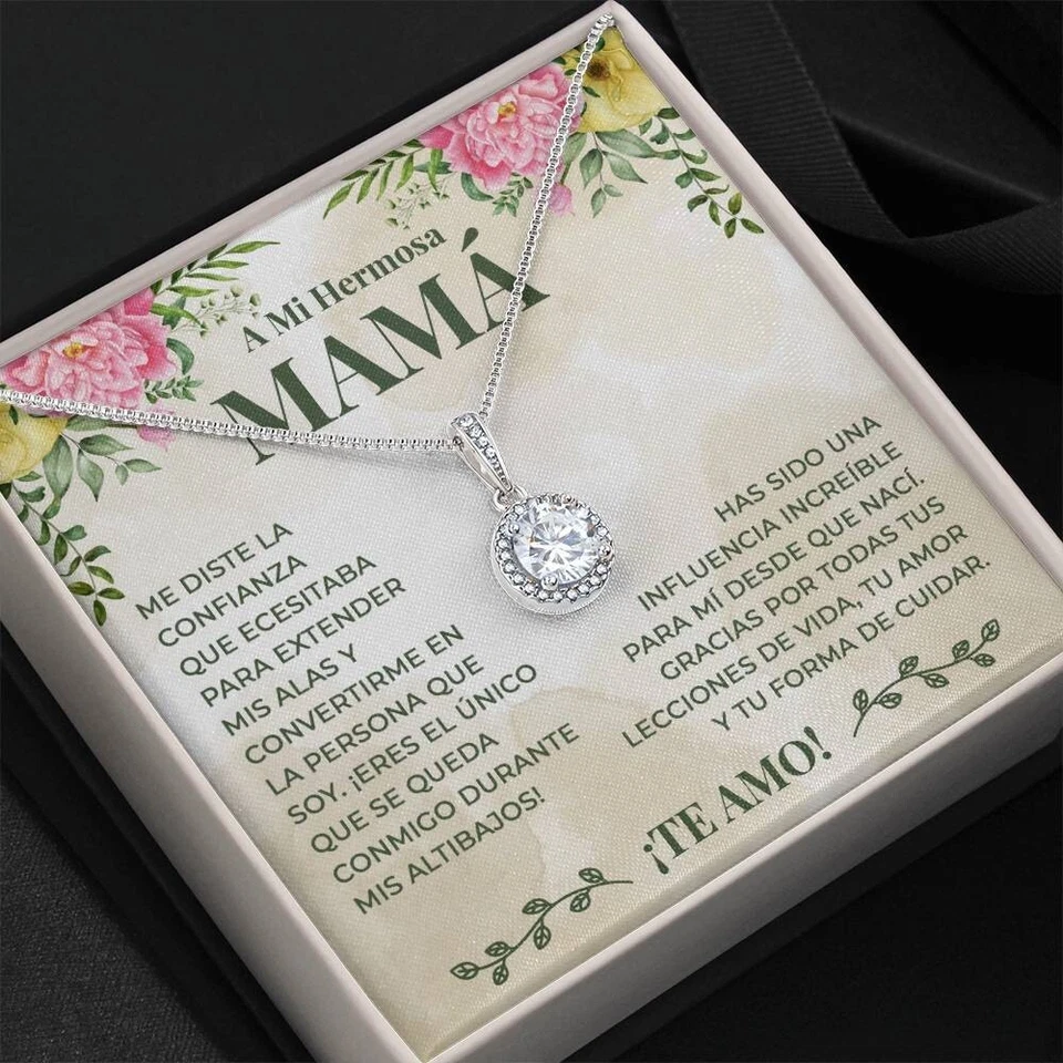 A Mi Hermosa Mamá, Collar Para Madre, Regalo de Cumpleaños, Regalo Día de la Madre Foto 1 de 4