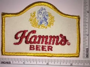 1 SELTENER VINTAGE HAMMS HAMM'S BIER BRAUEREI DEUTSCH EXCELSIOR EMBLEM WAPPEN PATCH - Bild 1 von 1