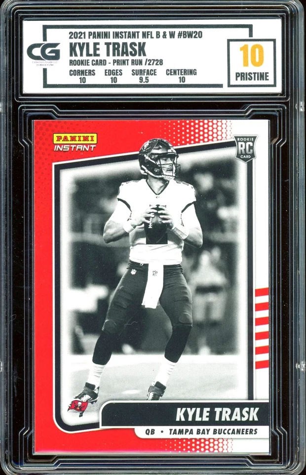 2021 Panini Instant BLACK & WHITE ROOKIE /2728 ~ Kyle Trask ~ CG 10 PRISTINE - Image 1 of 2