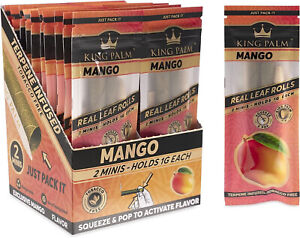 King Palm Flavors Mini Size Cones 20 Pack  Mango Leaf Rolls