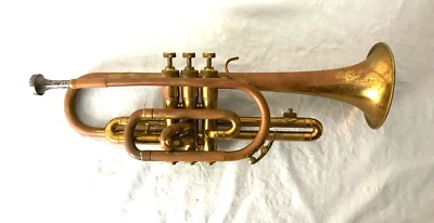 1950 H.N. Corneta White King "American Standard" con estuche. Proyecto de reparación Foto 1 de 4