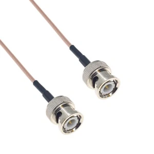 BNC Male to BNC Male Plug Q9 Connector 50Ohm RG316 RF Coax Jumper Coaxial Cable - Picture 1 of 5