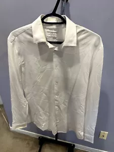 Calvin Klein - White - Extra Slim Fit Dress Shirt (Size M) - Perfect Formal Wear - Picture 1 of 4
