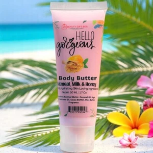 Hello Gorgeous Travel Size Body Butter Oatmeal Milk & Honey 1.7 oz - Picture 1 of 3