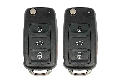 2 OEM Electronics Remote Keys 4B Uncut Volkswagen NBG010206T 5K0837202AK (SHP) - Image 1 of 4