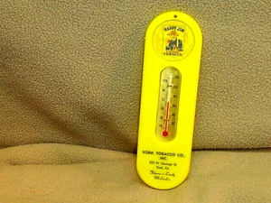 VINTAGE HAPPY JIM CHEWING TOBACCO ADVERTISING THERMOMETER~YORK PA TOBACCO CO. - Picture 1 of 5