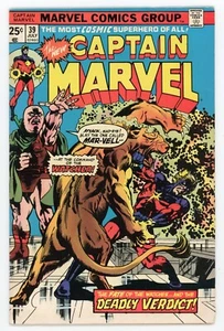 Captain Marvel #39 Tödliches Urteil Juli 1975 Marvel (Watcher Origin 1. App Aron) - Bild 1 von 6