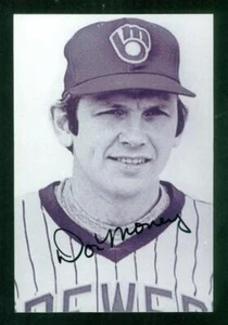 #0559, 4" x 6" Photo Card, Signed-Autographed, Don Money, Milwaukee Brewers - Picture 1 of 2