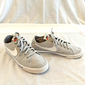 Nike Mens Court Legacy CW6539-003 Gray White Casual Shoes Low Top Sneakers Sz 8 - Picture 1 of 9