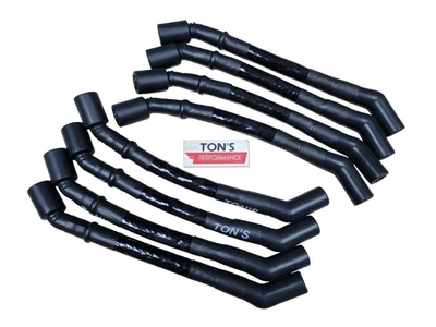 Sleeved LSX LS Spark Plug Wire Set Chevy 10mm Corvette Camaro GMC 45 135 degree - Image 1 of 4