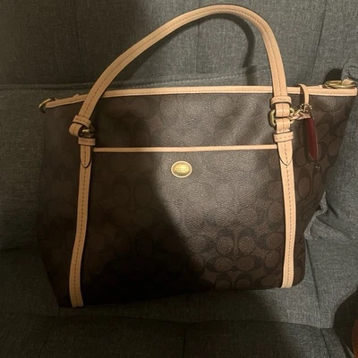 Coach Large Brown Leather - Image 1 of 2