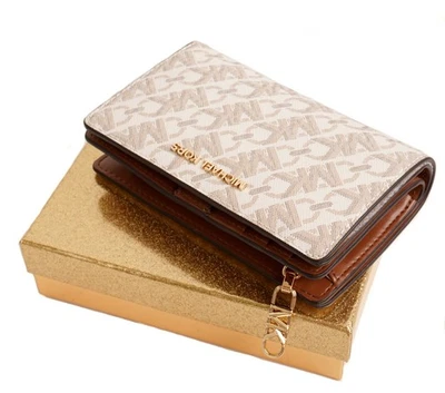 Michael Kors Portemonnaie Geldbörse Geldbeutel Empire MD Snap Bifold ZA Vanilla - Bild 1 von 4