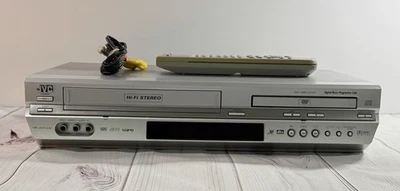 JVC HR-XVC33U DVD VCR Combo VHS Player Recorder w/Remote TESTED & WORKS! - Image 1 of 4