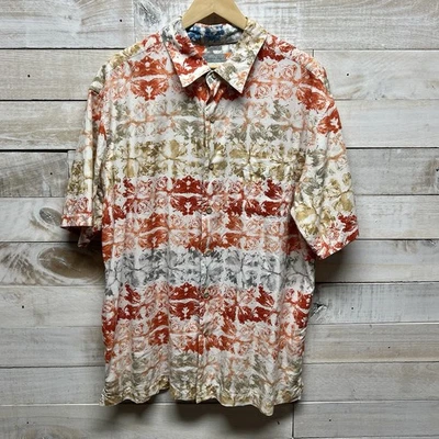 Quicksilver Shirt Mens XL Tropical Comfort Fit Short Sleeve Button Up Beach - Image 1 of 4