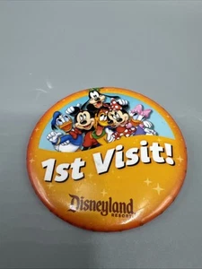 Disney Button Disneyland First 1st Visit NEW style Button - Picture 1 of 3