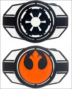 Deadstock RARE🔥 Star Wars Reversible Empire / Rebel Logo Metal Belt Buckle - Picture 1 of 7