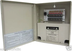 2pc 9 port 5A  Camera Channel 12V DC Power Supply Box CCTV - Picture 1 of 1