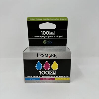 Genuine Lexmark 100XL 14N0684 Color Multi Pack Ink Cartridges New Sealed - Image 1 of 4