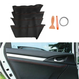 4pcs Leather Car Inner Door Panel Cover Pad For Honda Civic 10th Gen 2016-2021 - Picture 1 of 8
