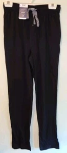 George Pajama Pants Men SMALL Black Cotton Knit Drawstring Loungewear #10724 - Picture 1 of 6