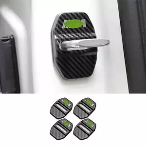 For BMW X3 G01 X4 2018-2021 Carbon Fiber Steel Door Lock Buckle Protection Trim - Foto 1 di 6